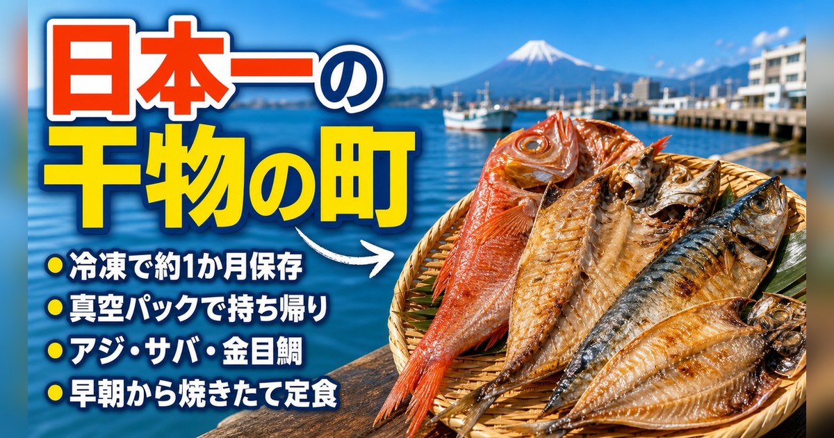 沼津の干物おすすめ|お土産に買える店・その場で食べられる店【2026年最新】