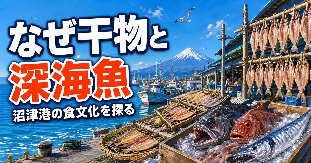 なぜ沼津港には深海魚と干物の店がこんなに多いのか