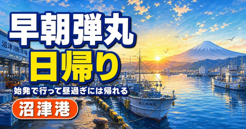 早朝弾丸日帰りコース！始発で行って昼過ぎには帰れる沼津港満喫プラン
