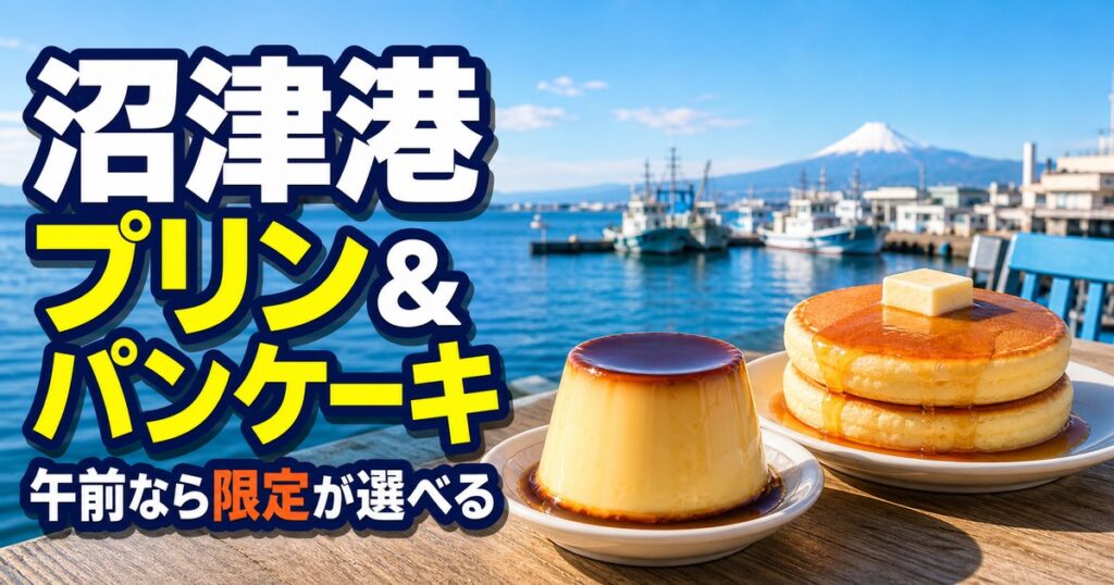 沼津港のスイーツ｜プリン・パンケーキが食べられる店