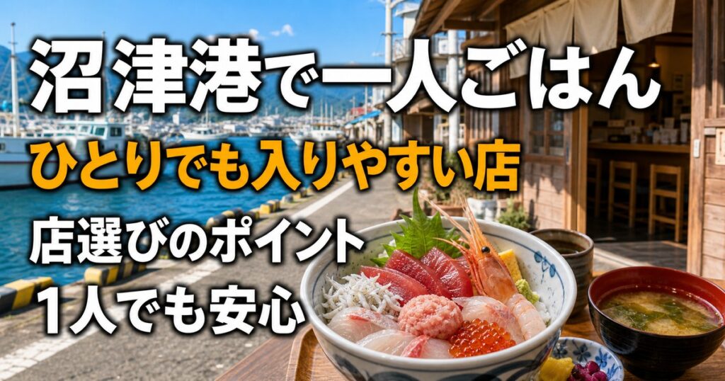 沼津港で一人ごはん｜ひとりでも入りやすい店の選び方