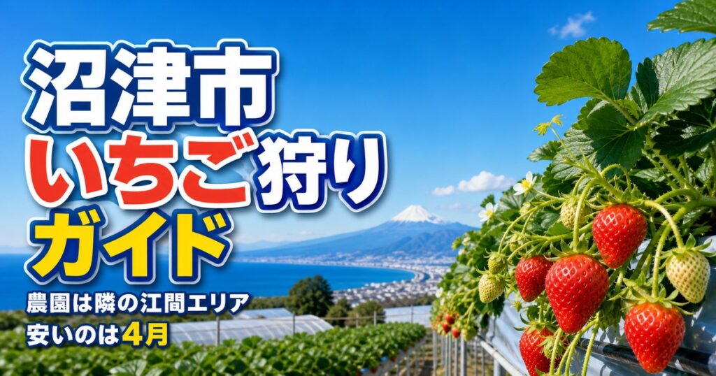 沼津のいちご狩り｜時期・料金・予約【2026-2027シーズン】