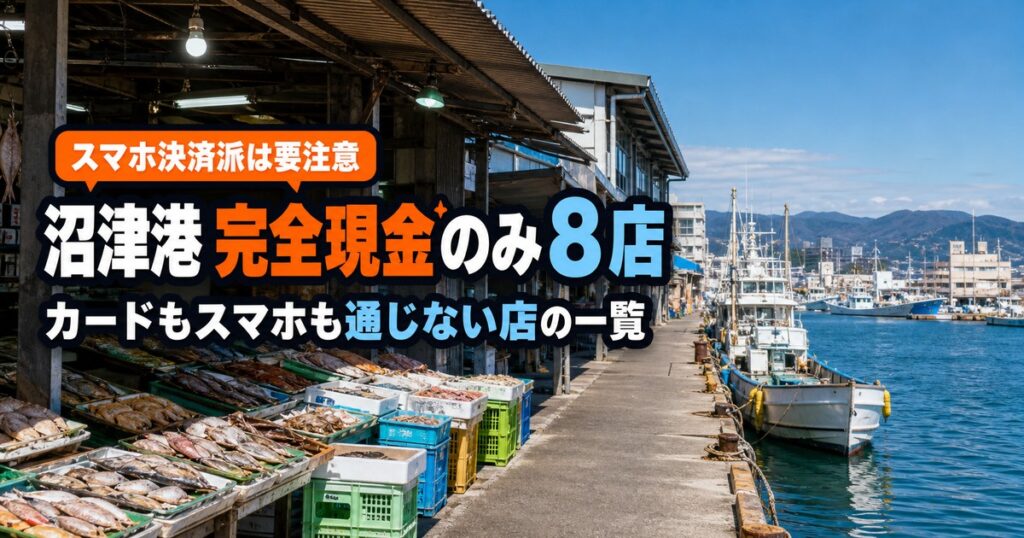 沼津港で現金しか使えない店8選｜カードもスマホも通じない