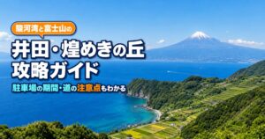 沼津市の井田・煌めきの丘｜駿河湾の眺めと行き方